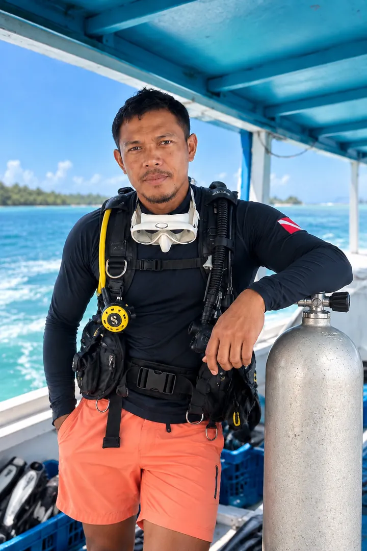 Ichang, Divemaster at Karimunjawa Scuba Diving